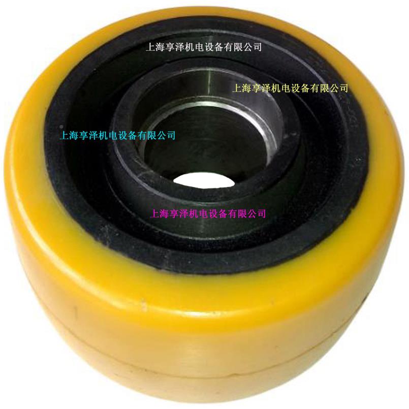 搬5RND易通堆高0车F2-转向轮主动轮子升降机动轮聚氨酯包驱胶轮胎