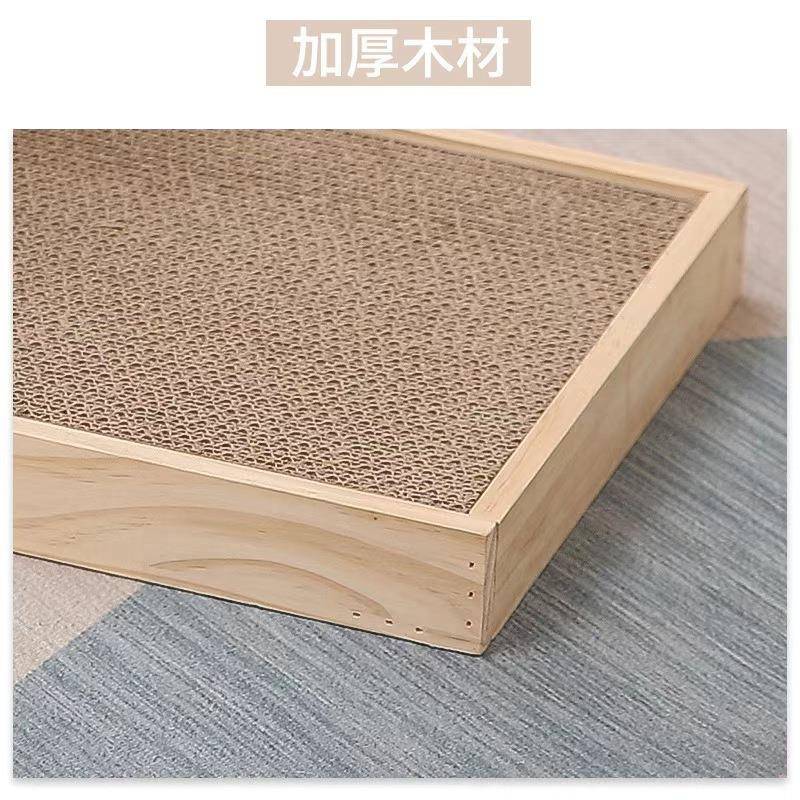 实木双球玩猫爪板剑球实心猫猫磨具耐LVE磨爪不掉屑逗猫蹭痒转麻