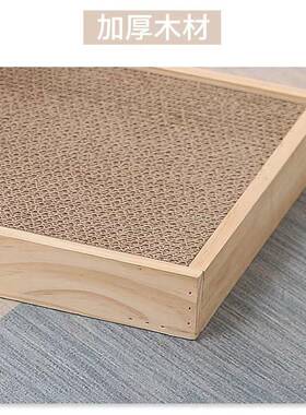 实木双球玩猫爪板剑球实心猫猫磨具耐LVE磨爪不掉屑逗猫蹭痒转麻