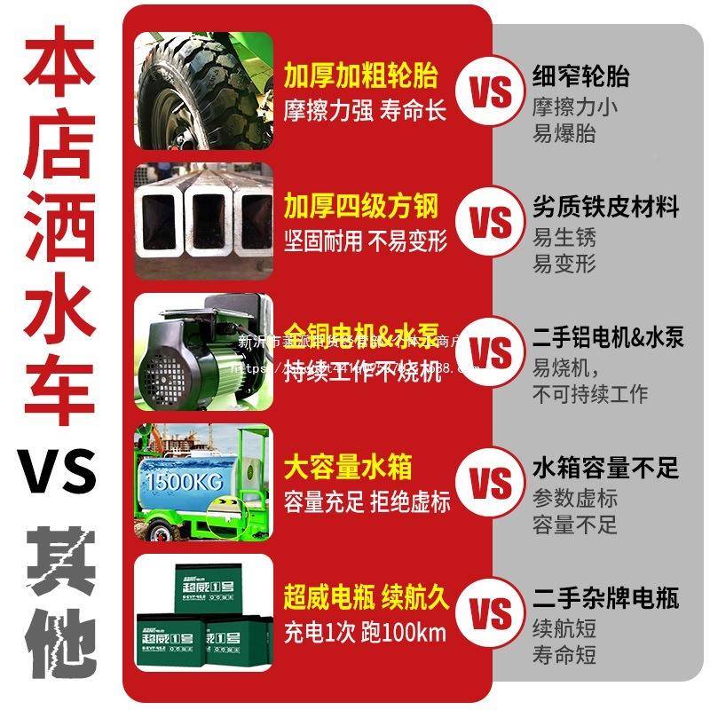 电动102三轮水车工地洒用高压清洗车市政物业园绿化工程炮雾炮水