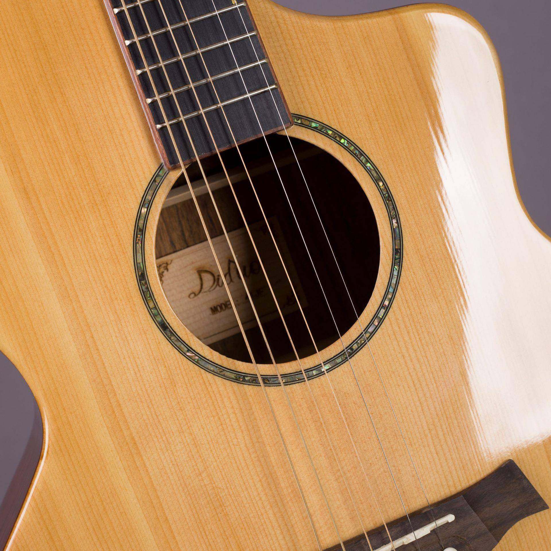 41寸单板民谣吉他t亮光云杉单胡桃木吉他JF面桶RJA原声gui工厂