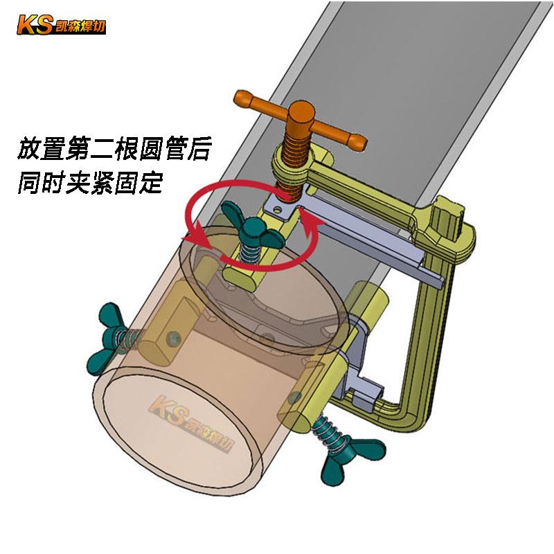 多功能道圆管对P齐F852形夹钳FP夹木工夹管夹快速定位固持CL45CL7