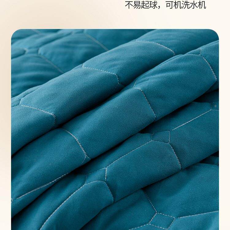 韩版夹棉床裙床F9799T59罩单件色床边套床裙加枕套三款件套纯加棉