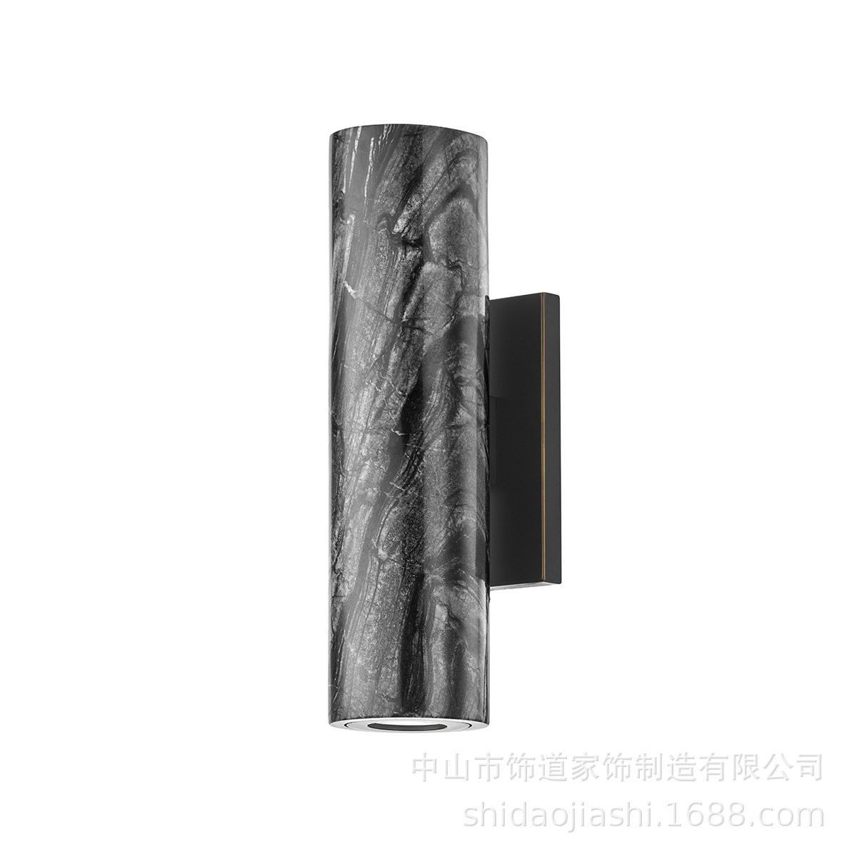 现代简约轻奢大理石圆柱壁灯