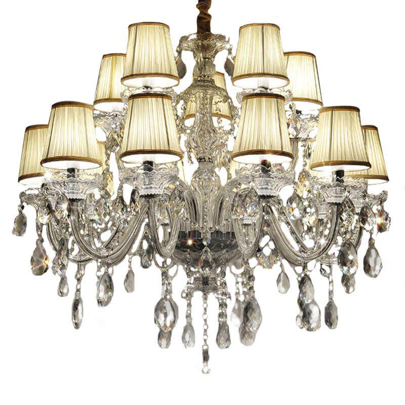 XLU晶吊约灯欧式大气客厅灯现简代餐厅卧室灯别墅大水厅酒店灯饰