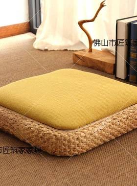 蒲团坐垫禅垫榻榻米网红坐厚垫拜佛禅垫藤编茶道垫加地0000206板