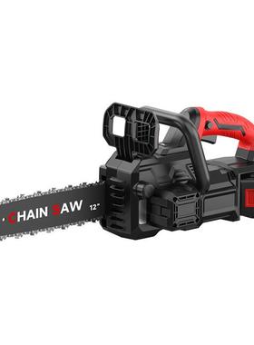 12寸锂电锯树无MJG刷充电手持式用砍伐木锯户外锯树电劈柴家电动