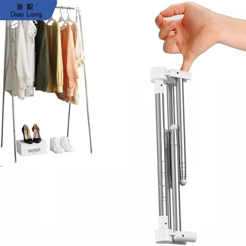 晾衣架落地折叠室内伸缩杆晾衣架旅行便携式晾衣架其它田园无