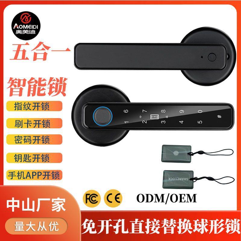 室内指纹锁卧室办公室密码锁房间木门智能锁涂鸦锁TTLOCK电子锁