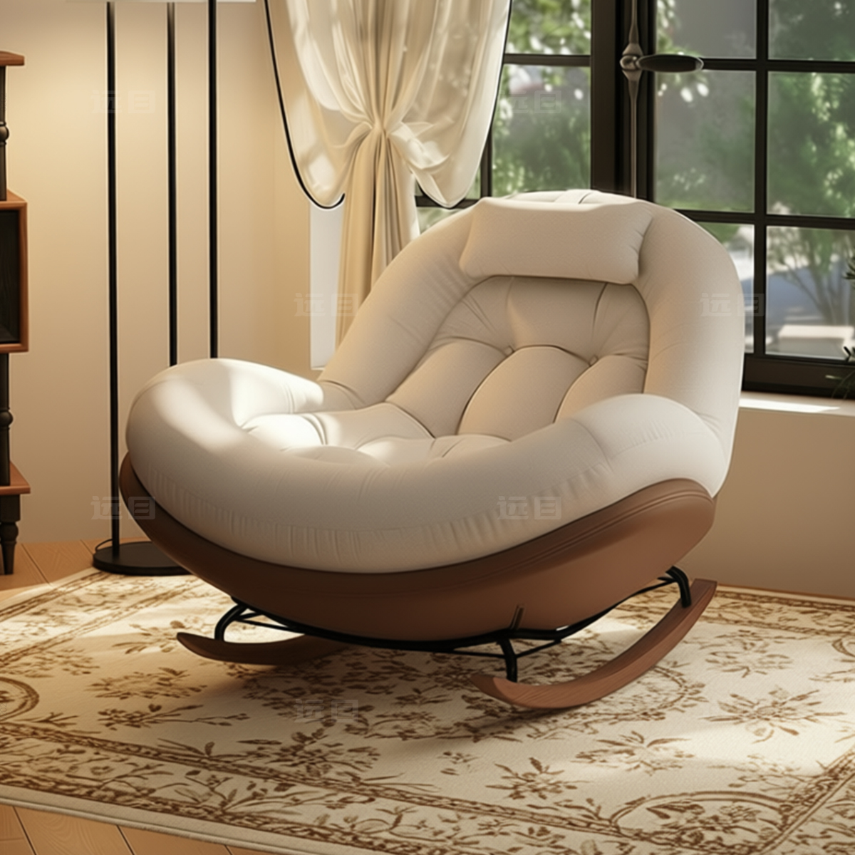 懒人沙发家用客厅单人休闲摇摇椅阳台成人大人可睡躺椅新款沙发椅