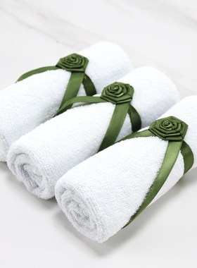 样板间卫生间摆件毛巾项链套装组合瓷砖店卫浴展厅样板房软装饰品