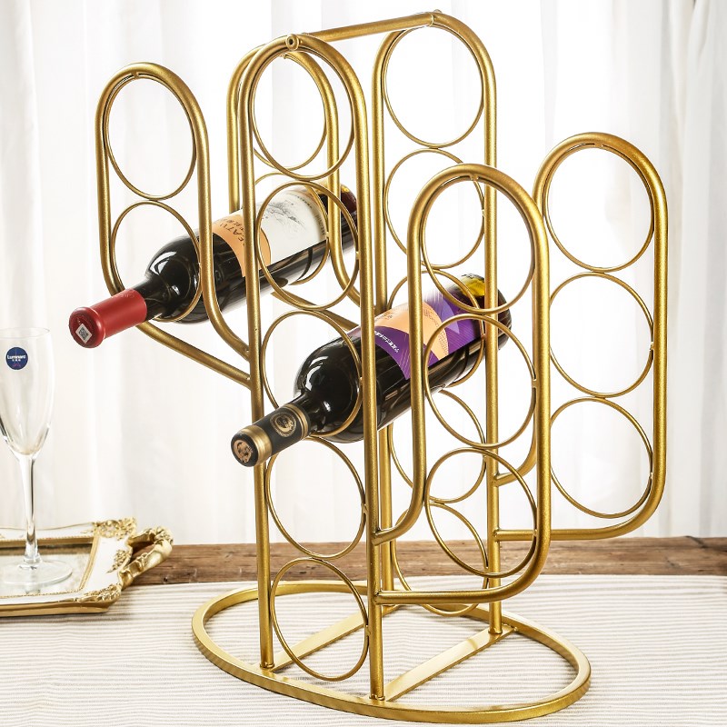 欧式轻奢红酒架高档置物架客厅酒柜餐桌葡萄酒架子展示架酒架托