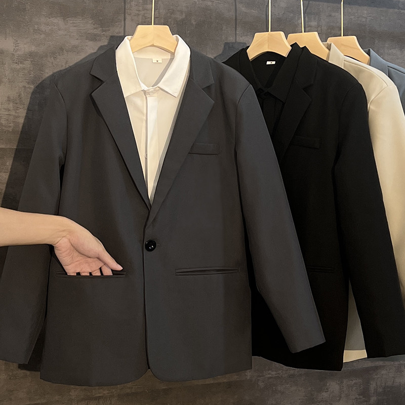 休闲西服外套男士秋季修身西装正装男韩版上衣通勤高级感西服套装,男装,休闲西服,淘宝优惠券,粉丝福利购,淘宝优惠卷