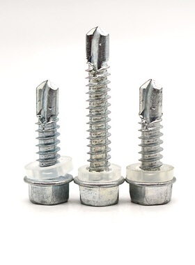 镀锌外六角钻尾M6.3*19 t25-180 210加长钻尾燕尾螺丝自攻自钻螺