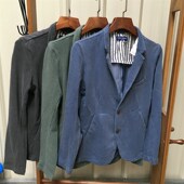男装 新款 休闲纯棉男士 上衣西服时尚 西装 外套男版