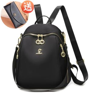 双肩包女2023新款旅行揹包时尚牛津布休闲超轻便全防水旅游大容量