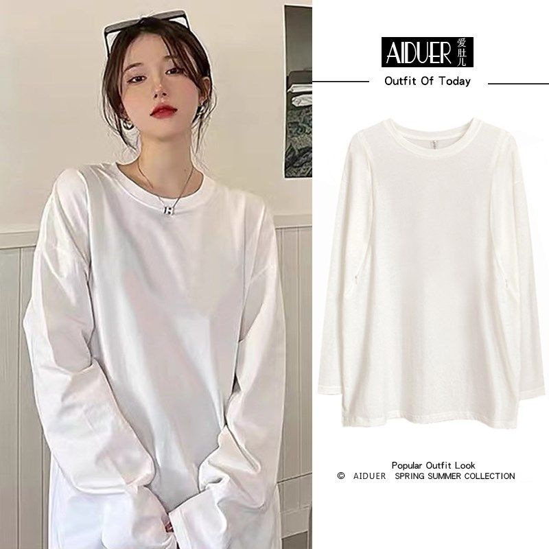 哺乳上衣服外出辣妈纯棉喂奶可外穿春装春秋款春季潮妈哺衣T恤期