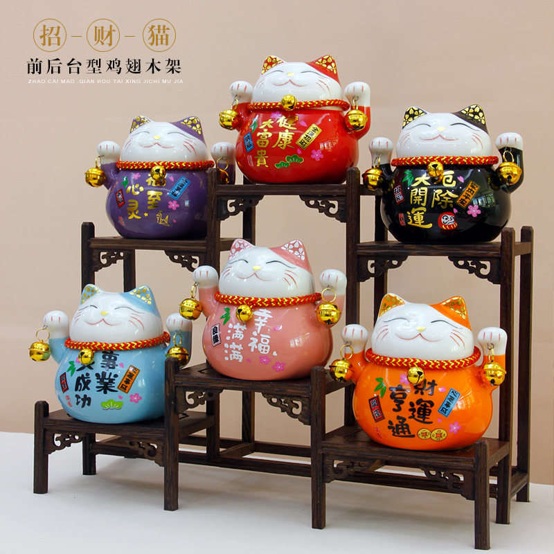 招财猫存钱罐陶瓷摆件家用客厅装饰办公桌招财小创意店铺开业礼品,家居饰品,装饰摆件,淘宝优惠券,粉丝福利购,淘宝优惠卷