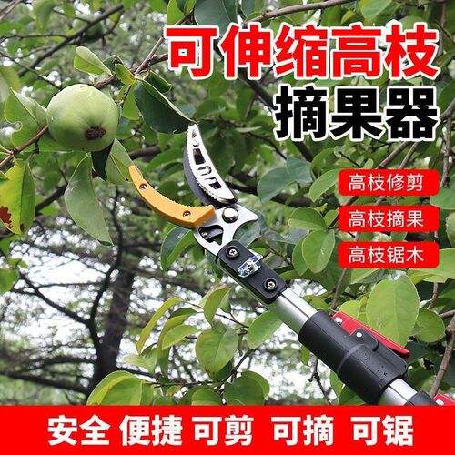 高枝剪伸缩摘果剪采摘o器高空摘果神器锯树枝修枝剪摘荔枝枇杷龙