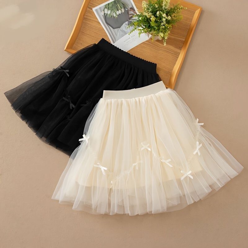 女童半身裙2024新款公主裙纱裙蓬蓬裙网红超仙女孩短裙子爆款