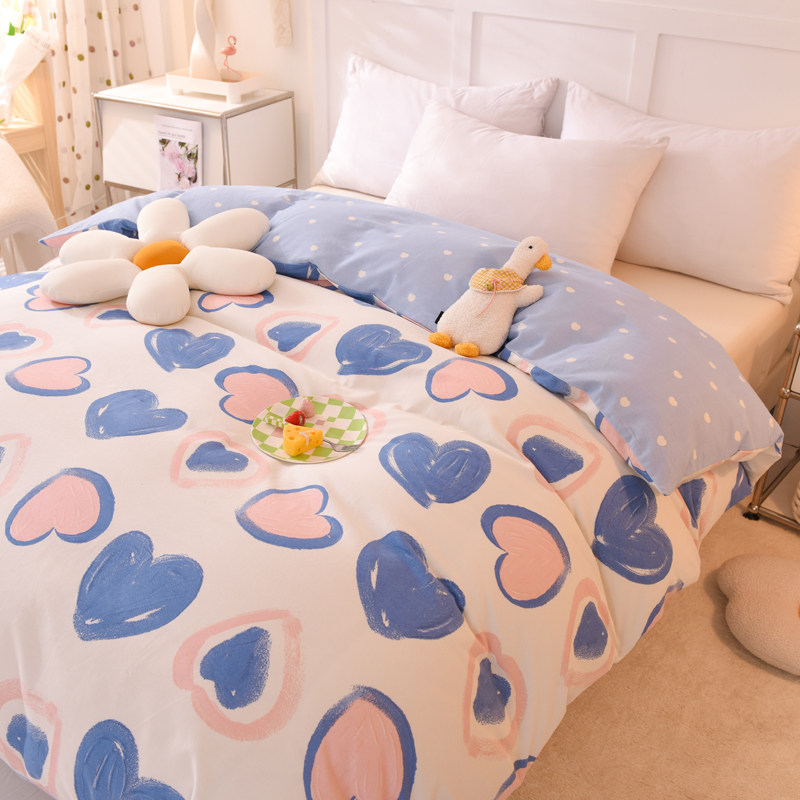 定做定制尺寸纯棉磨毛被套单件120x1y50x180x200加厚儿童150x210c图片