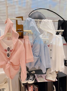 【三件套】2025新款女童夏季时髦洋气防晒衣外套空调服套装ATZ357