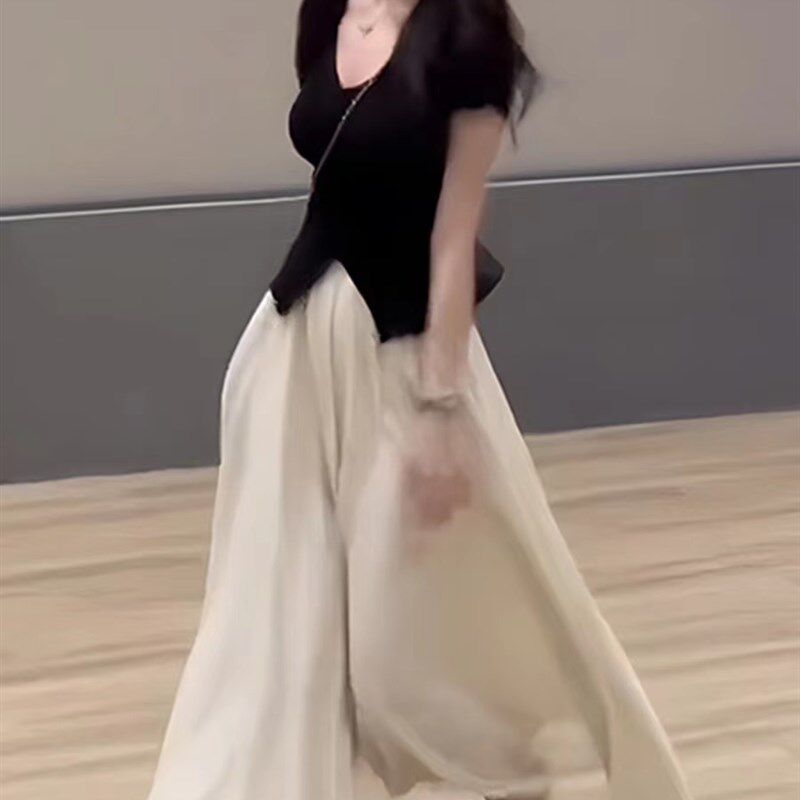 夏装外出哺乳衣一整套装时尚小个子嫩妈款产后期喂奶衣两件套裙裤