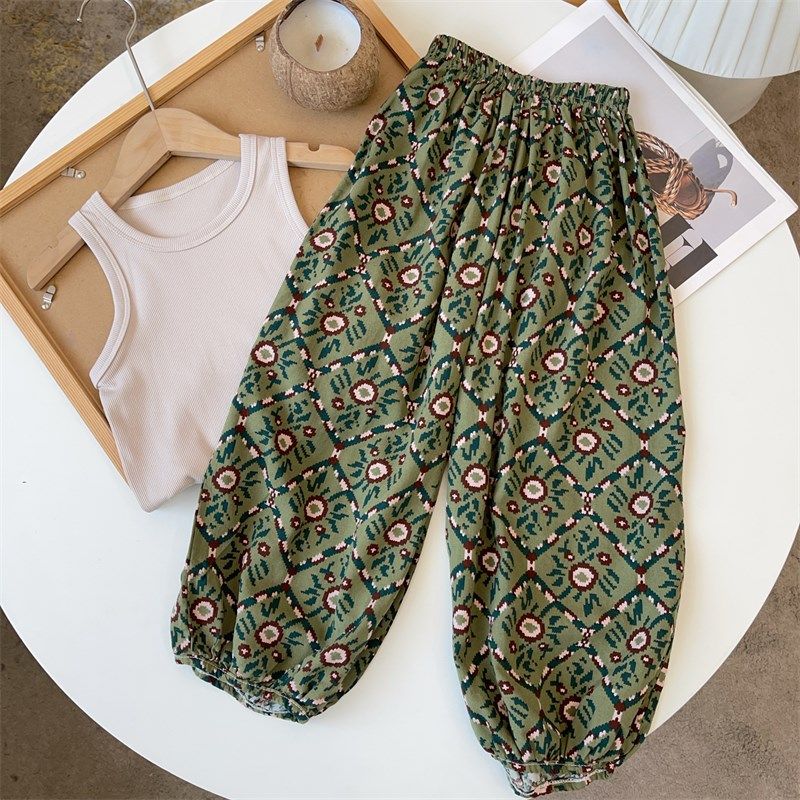 儿童防蚊裤女童棉绸凉感长裤男童薄款裤子宝宝韩版吸汗透气裤夏季,童装/婴儿装/亲子装,裤子,淘宝优惠券,粉丝福利购,淘宝优惠卷