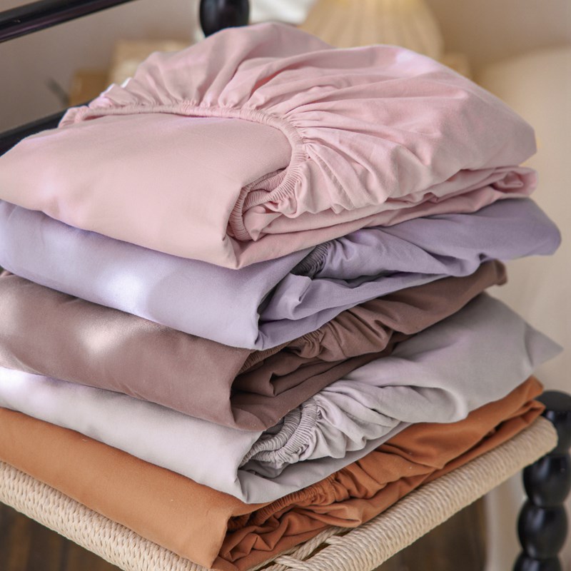 A类100支超柔全棉磨毛单床笠新疆棉纯色单被套纯棉床单1.8枕套1对
