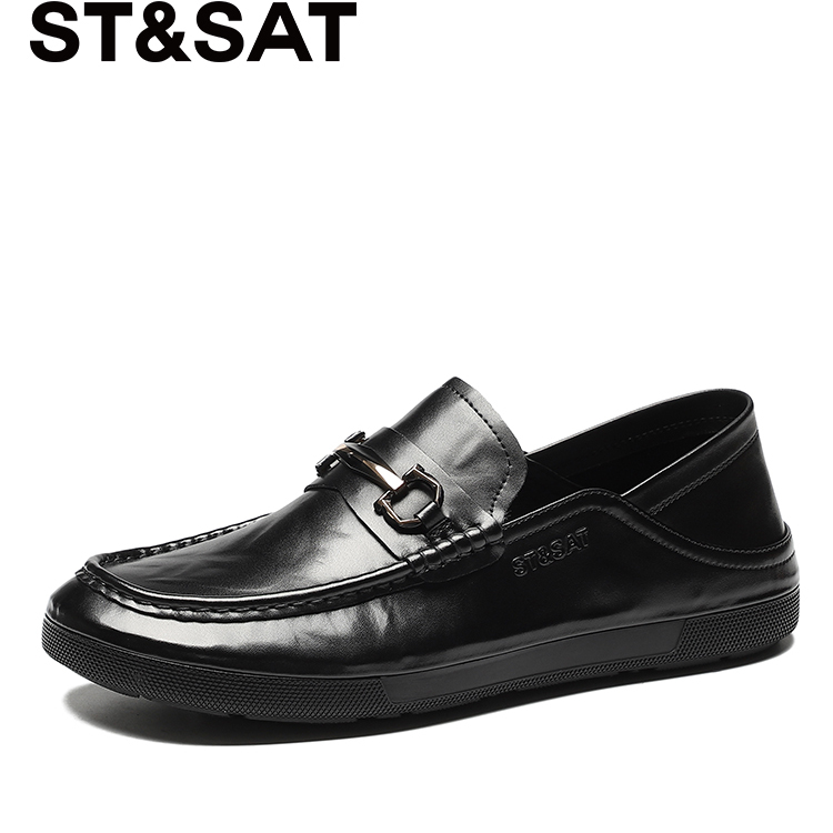 星期六新款男士商务休闲皮鞋