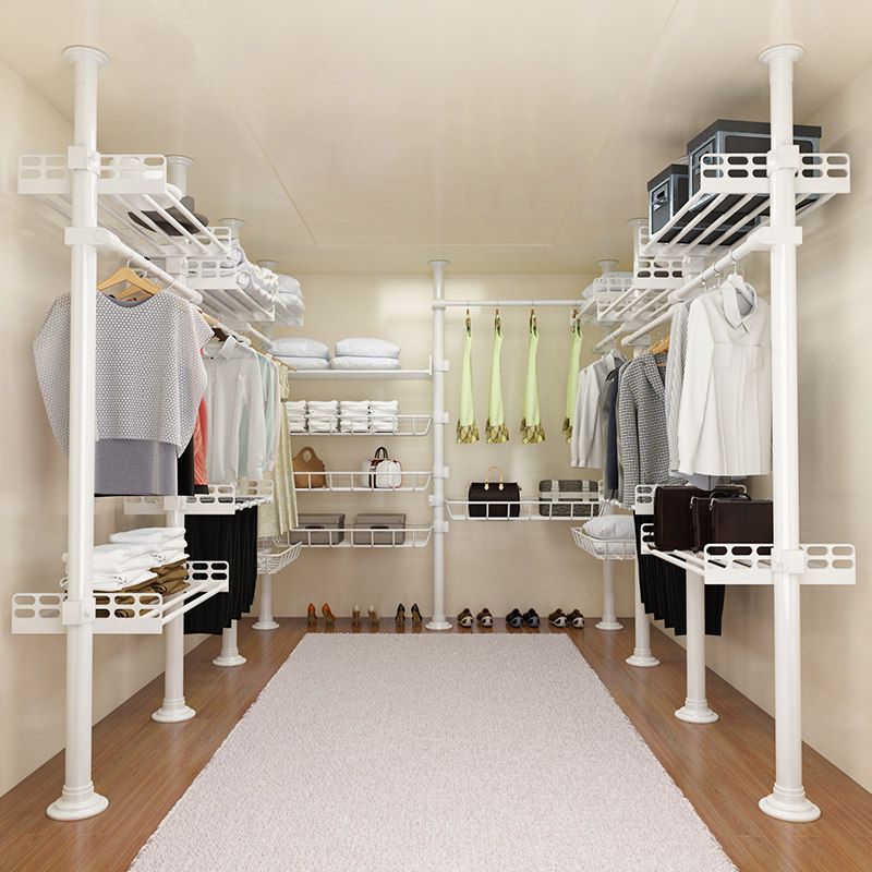 顶天立地置物架衣柜加粗加厚卧室简易衣H帽间免打孔组装衣柜衣帽,住宅家具,衣帽架,淘宝优惠券,粉丝福利购,淘宝优惠卷