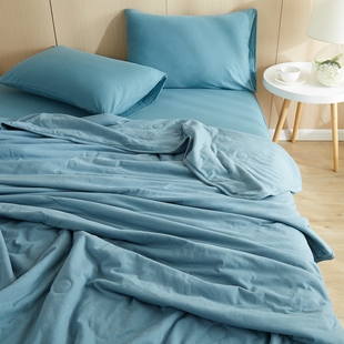 A类婴儿b级纯棉天竺棉被子全棉春秋被柔软裸睡冬被空调被加厚被芯