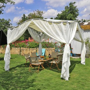 户外休闲遮阳棚庭院棚子花园露营凉亭民M宿太阳棚网红简约帐篷