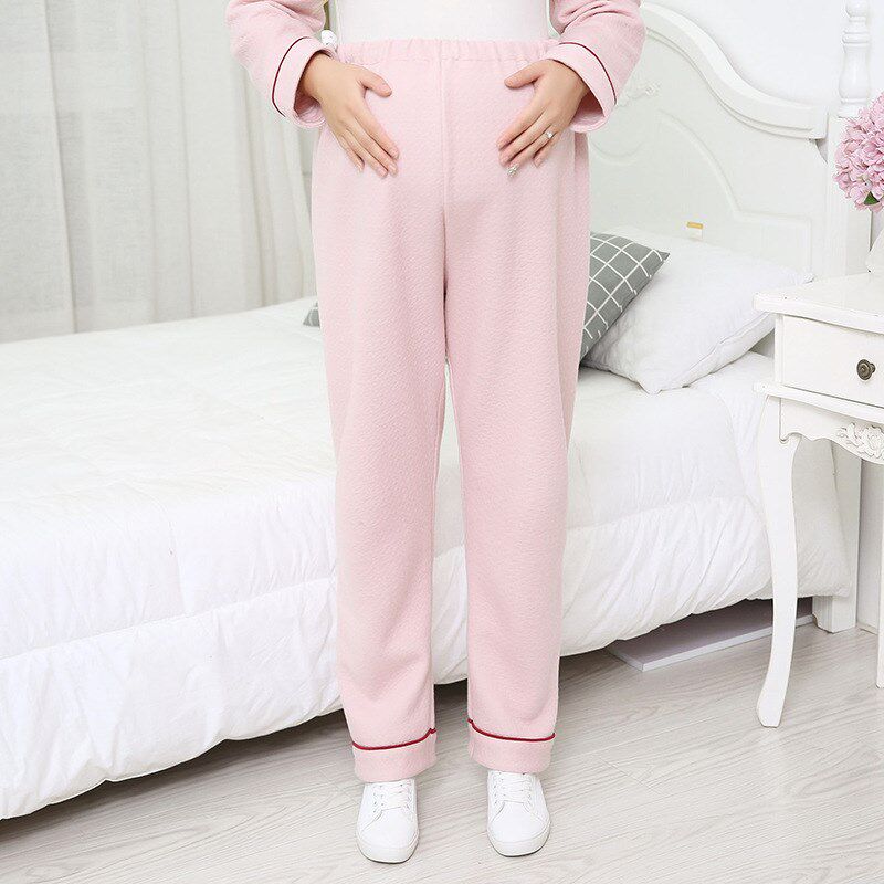 加肥加大码月子服秋冬款加厚空气层哺乳衣套装孕妇装150-300斤