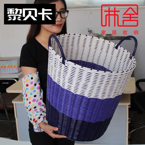 酒店客房仿藤编毛巾筐脏衣篮脏衣服浴室收纳筐卫生间浴巾毛巾框