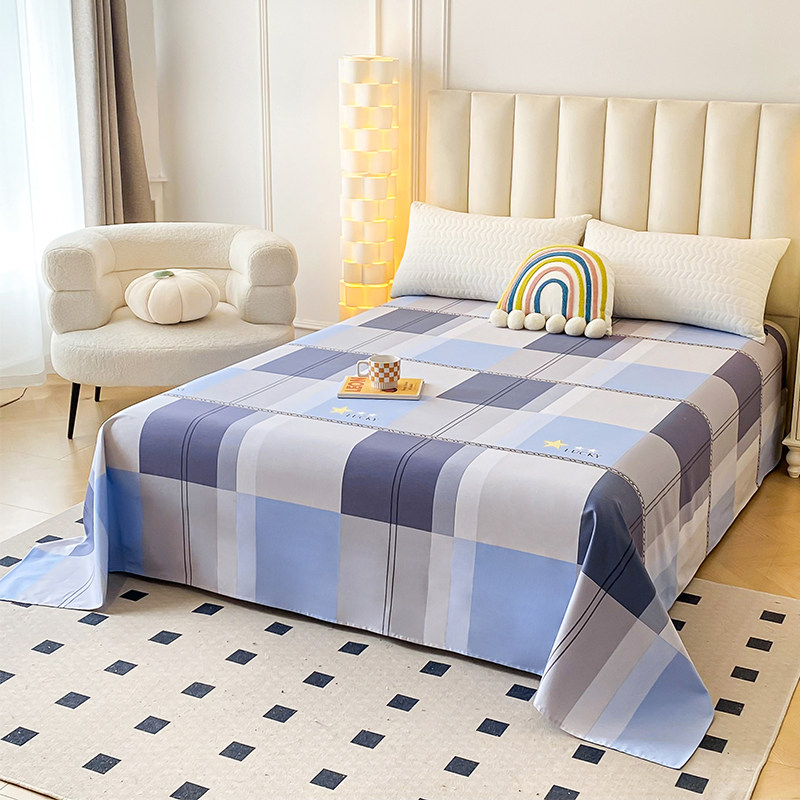 纯棉被单150x200米180x200m2米x2米床子母全棉加厚床单大尺寸定制