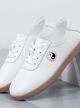 牛筋底太极鞋女款专业练功武术鞋八段锦太极拳表演训练软底运动鞋