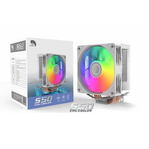 天极风S50 ARGB CPU风冷散热器台式机电脑1700风扇静音4热管