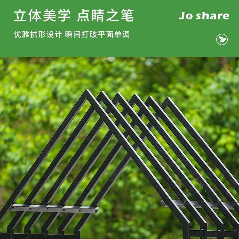 枝晓新中式装饰拱门种植花箱月季风车茉莉爬藤架葡萄架紫藤花架
