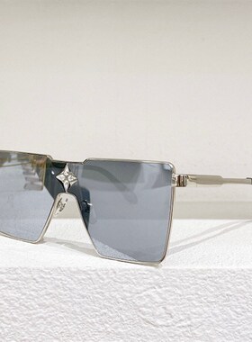 模特款金属方形连体大框太阳眼镜女Z1700U男时尚遮阳墨镜镶钻银膜