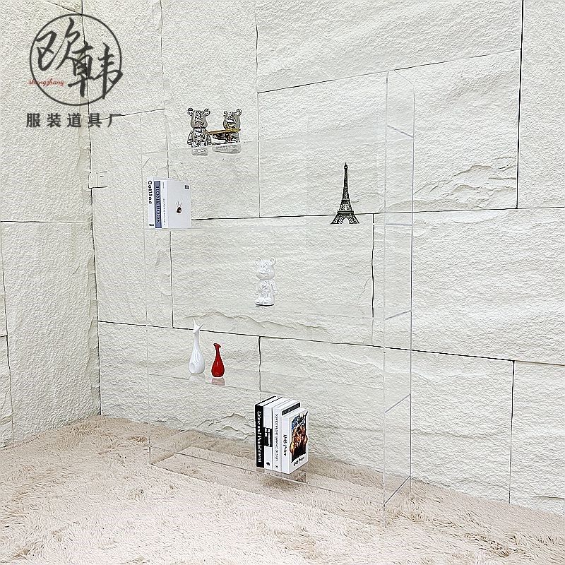 服装店亚克力展示柜透明展示架饰品陈列架女装店鞋包货架置物架