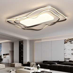 2023新款广东中山灯具极简现代简约大气大厅客厅灯主灯X客厅灯吸