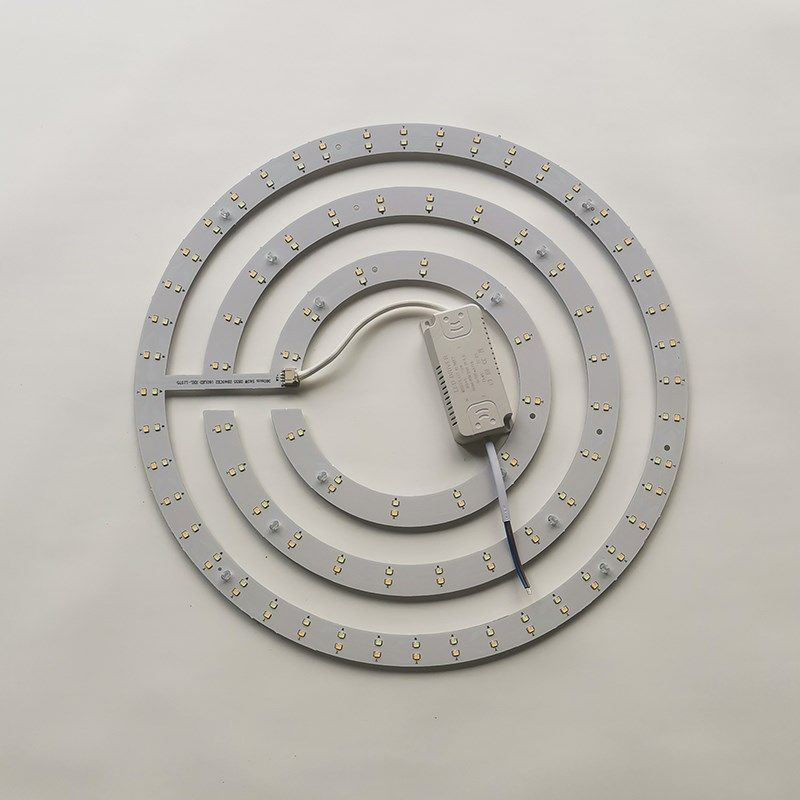 吸顶灯led灯芯替换圆盘灯板灯盘灯带环形灯圈三色白光风扇灯灯芯