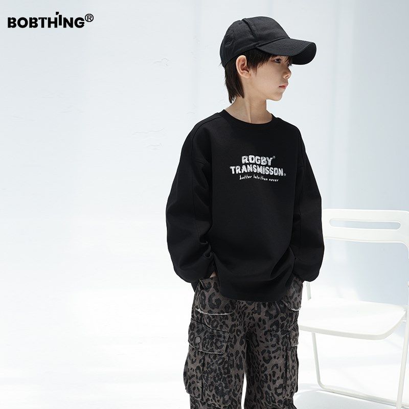 男童前后字母加厚长袖t恤儿童春秋打底衫圆领体恤潮童装百搭上衣,童装/婴儿装/亲子装,T恤,淘宝优惠券,粉丝福利购,淘宝优惠卷