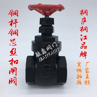 铸铁丝扣闸阀Z15T-10/r16 铜杆铜芯铁闸阀 水管开关闸板阀15 20 2