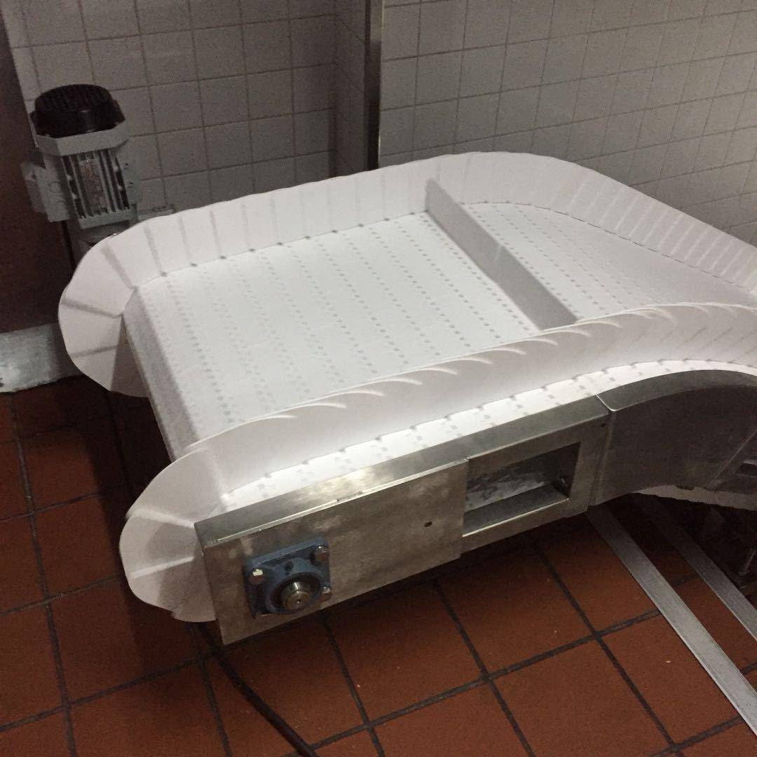 厂家供应爬坡网带输送机模块网输送带转弯机食品包装输送带
