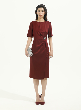 卡莉朵拉连衣裙C27C7508秋季新款通勤气质风女