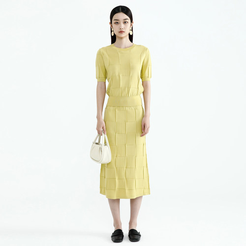 小香风针织半身裙女2025春季新款