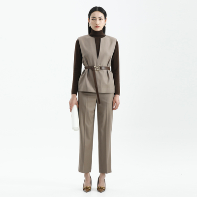 秋季新款气质通勤休闲马甲背心女