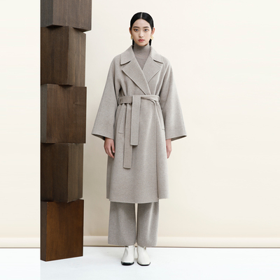 卡莉朵拉大衣C26D7705冬季新款时尚百搭淡雅高级感